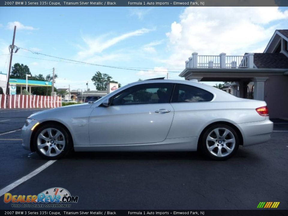 2007 BMW 3 Series 335i Coupe Titanium Silver Metallic / Black Photo #9