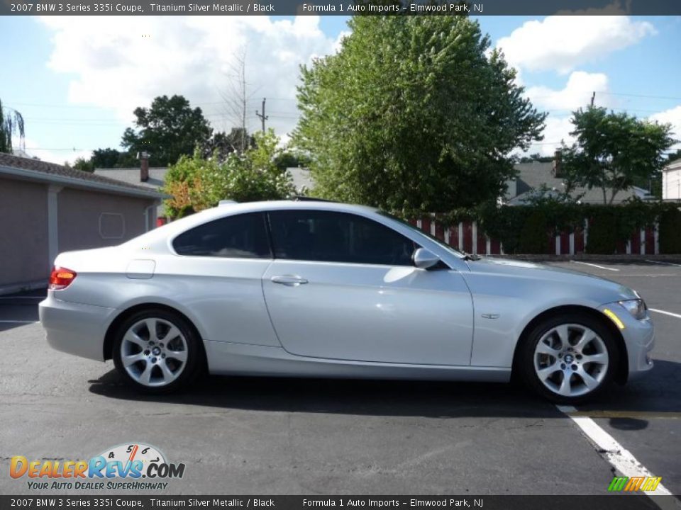 2007 BMW 3 Series 335i Coupe Titanium Silver Metallic / Black Photo #10