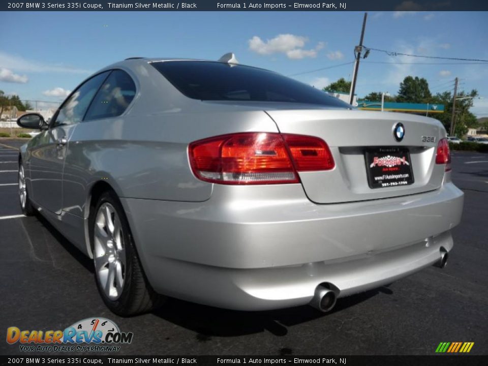 2007 BMW 3 Series 335i Coupe Titanium Silver Metallic / Black Photo #13