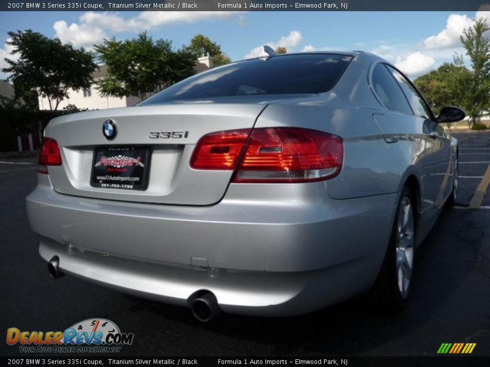 2007 BMW 3 Series 335i Coupe Titanium Silver Metallic / Black Photo #14