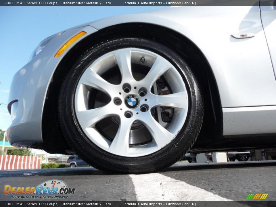 2007 BMW 3 Series 335i Coupe Titanium Silver Metallic / Black Photo #15