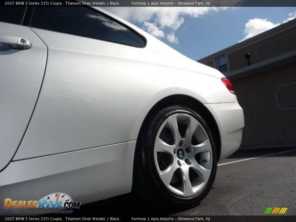 2007 BMW 3 Series 335i Coupe Titanium Silver Metallic / Black Photo #16