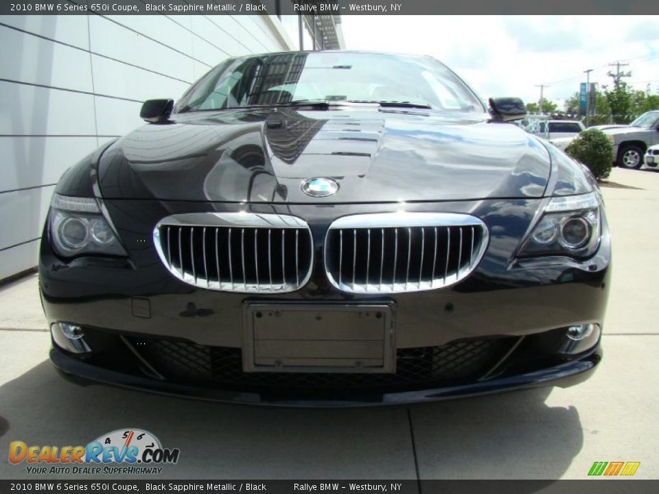 2010 BMW 6 Series 650i Coupe Black Sapphire Metallic / Black Photo #2