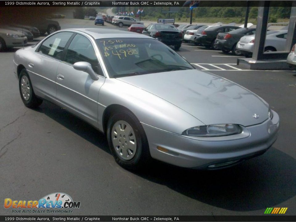 1999 Oldsmobile Aurora Sterling Metallic / Graphite Photo #3