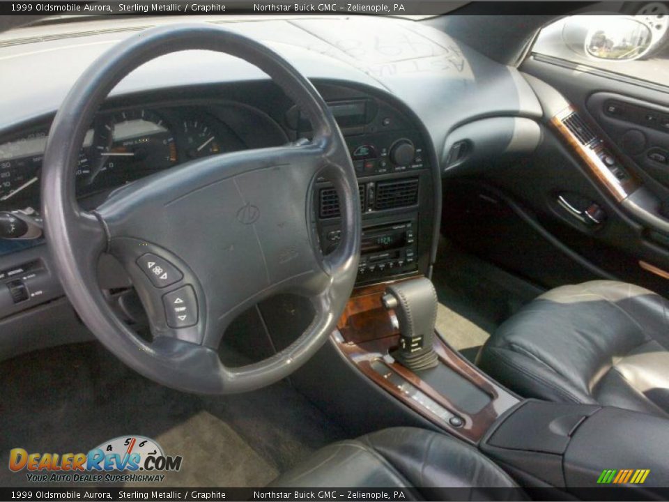 1999 Oldsmobile Aurora Sterling Metallic / Graphite Photo #10