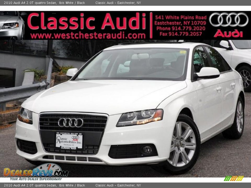2010 Audi A4 2.0T quattro Sedan Ibis White / Black Photo #1