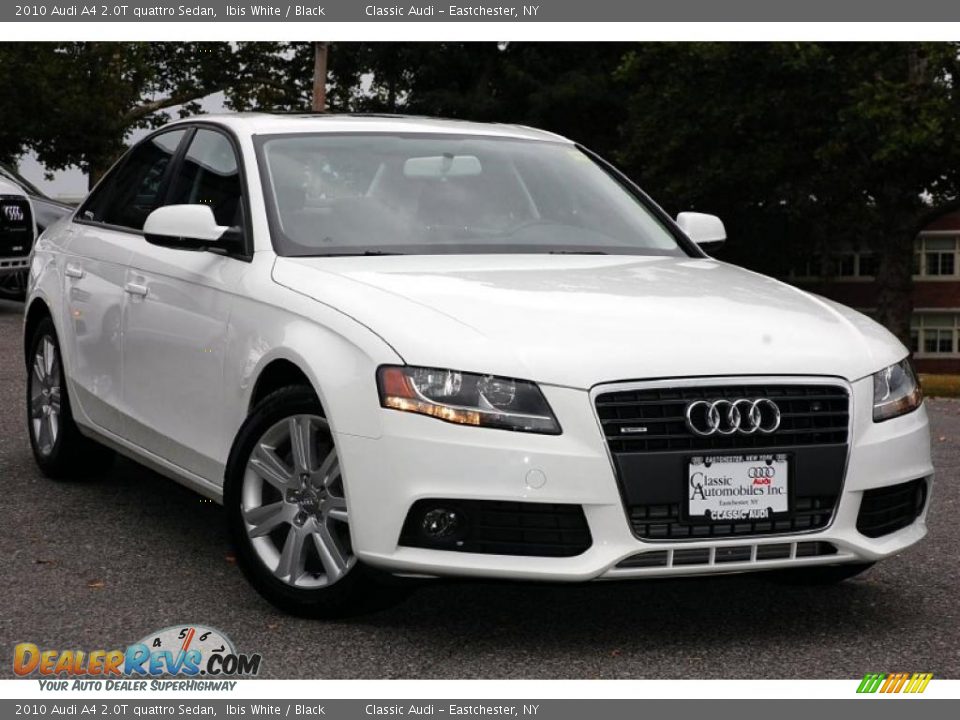 2010 Audi A4 2.0T quattro Sedan Ibis White / Black Photo #7