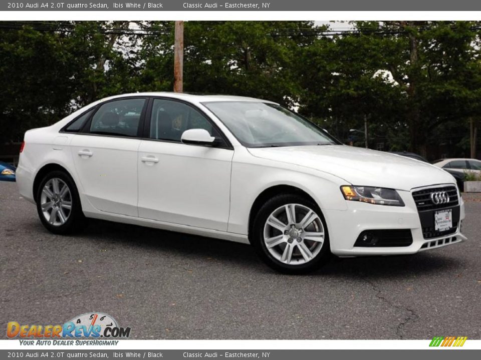 2010 Audi A4 2.0T quattro Sedan Ibis White / Black Photo #8