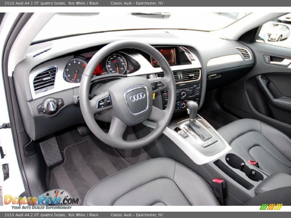 2010 Audi A4 2.0T quattro Sedan Ibis White / Black Photo #14