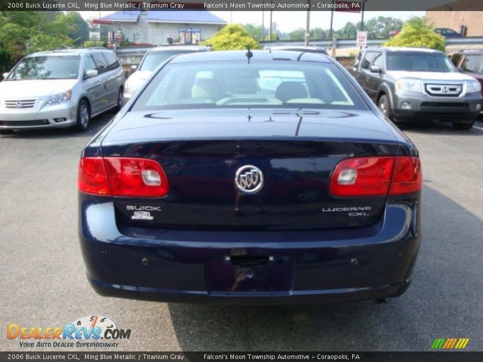 2006 Buick Lucerne CXL Ming Blue Metallic / Titanium Gray Photo #3