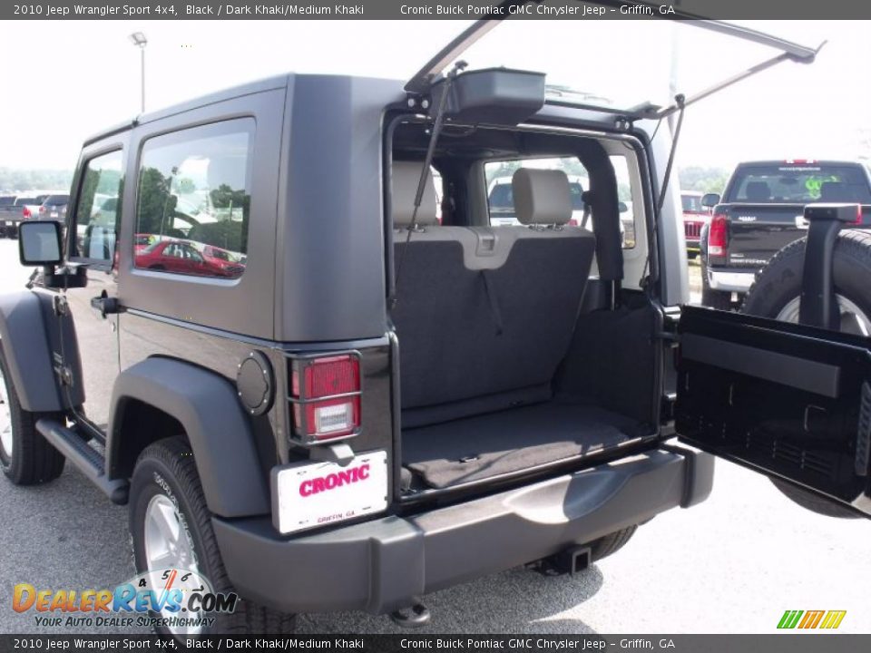 2010 Jeep Wrangler Sport 4x4 Black / Dark Khaki/Medium Khaki Photo #13