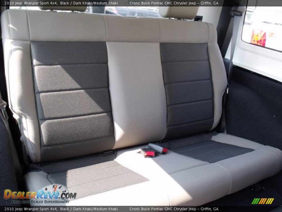 2010 Jeep Wrangler Sport 4x4 Black / Dark Khaki/Medium Khaki Photo #15