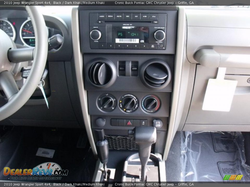 2010 Jeep Wrangler Sport 4x4 Black / Dark Khaki/Medium Khaki Photo #16