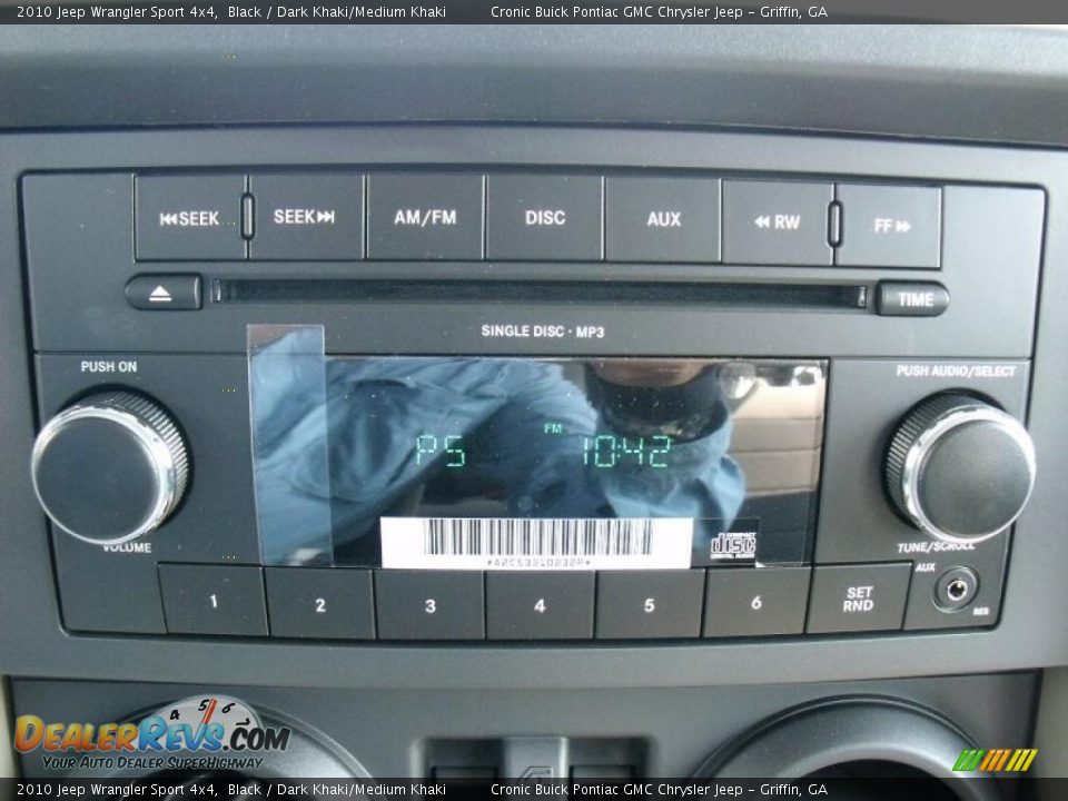 2010 Jeep Wrangler Sport 4x4 Black / Dark Khaki/Medium Khaki Photo #19