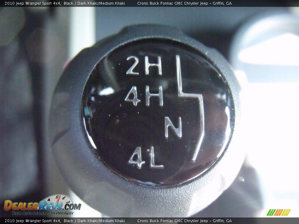2010 Jeep Wrangler Sport 4x4 Black / Dark Khaki/Medium Khaki Photo #20