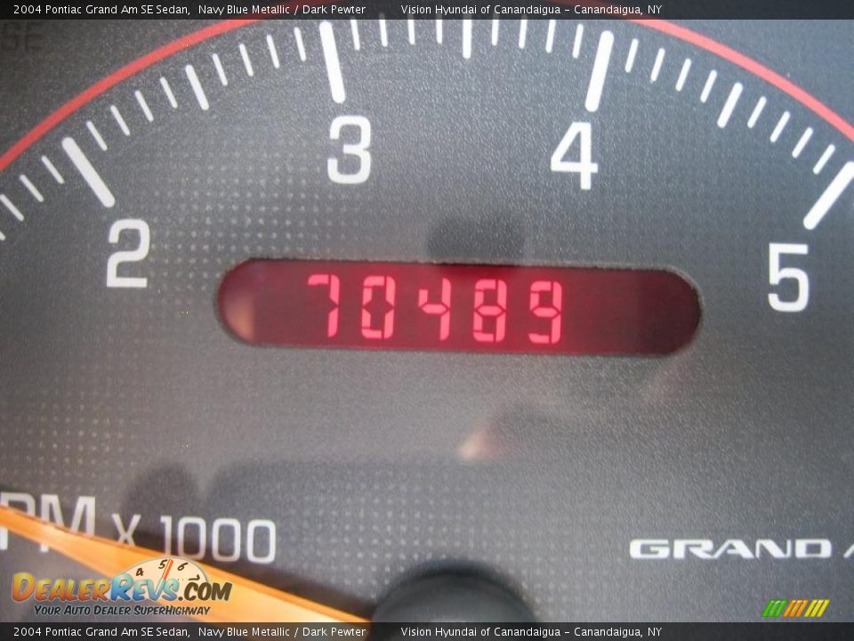 2004 Pontiac Grand Am SE Sedan Navy Blue Metallic / Dark Pewter Photo #3