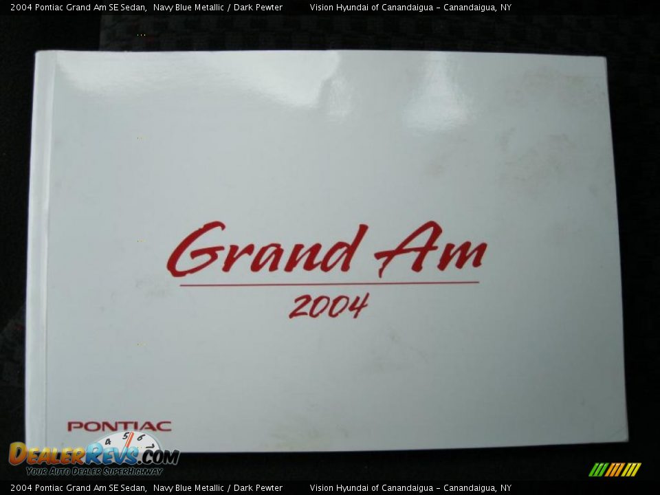 2004 Pontiac Grand Am SE Sedan Navy Blue Metallic / Dark Pewter Photo #25