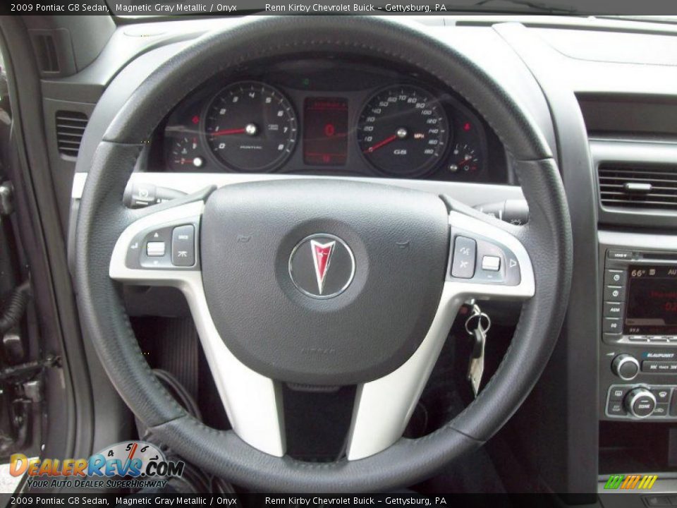 2009 Pontiac G8 Sedan Magnetic Gray Metallic / Onyx Photo #21