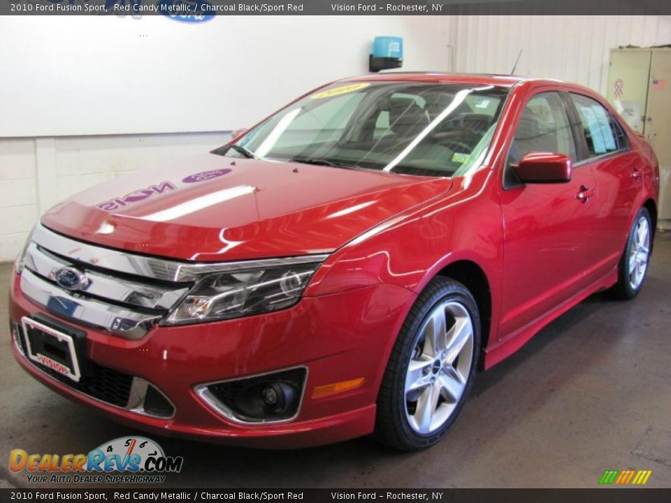 2010 Ford Fusion Sport Red Candy Metallic / Charcoal Black/Sport Red Photo #1