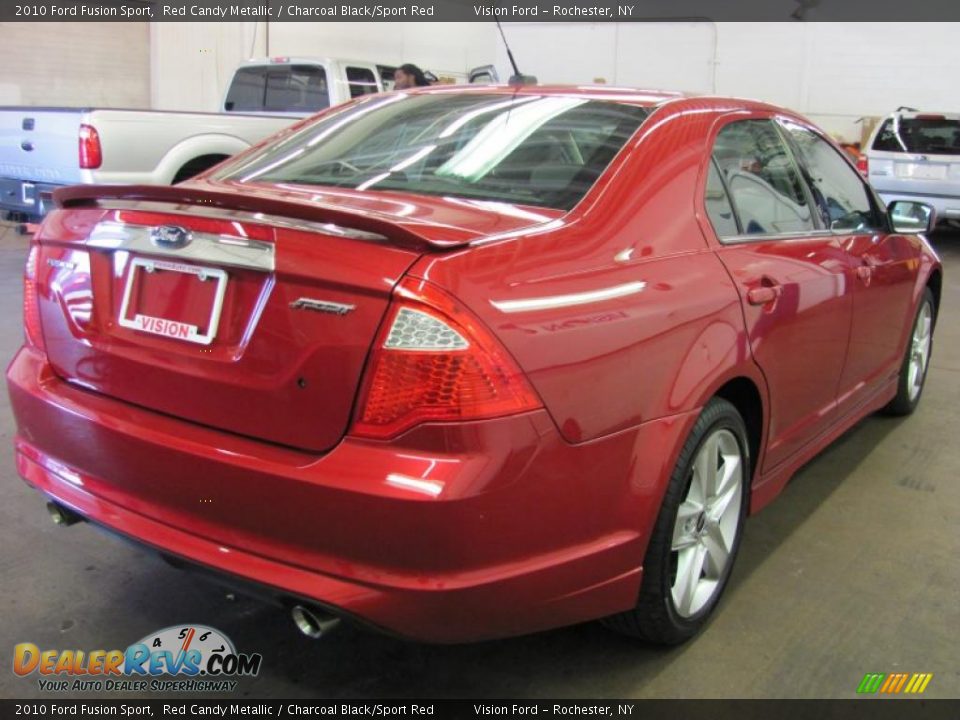 2010 Ford Fusion Sport Red Candy Metallic / Charcoal Black/Sport Red Photo #2