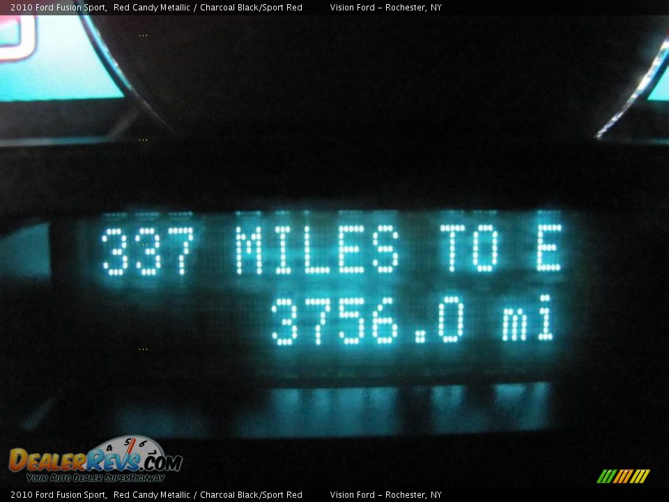 2010 Ford Fusion Sport Red Candy Metallic / Charcoal Black/Sport Red Photo #3