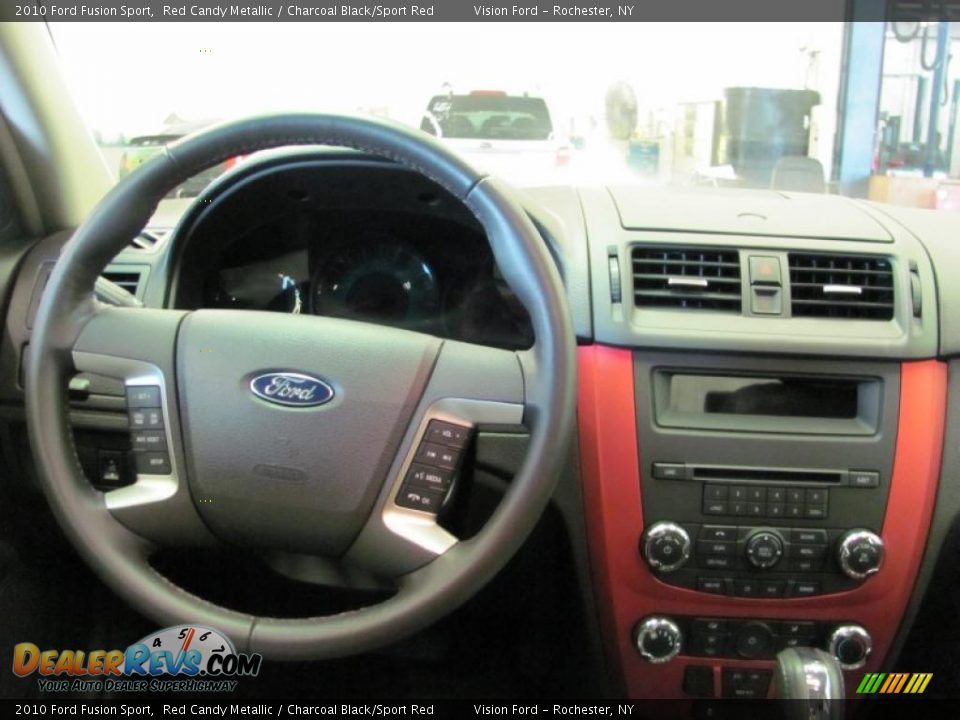 2010 Ford Fusion Sport Red Candy Metallic / Charcoal Black/Sport Red Photo #4