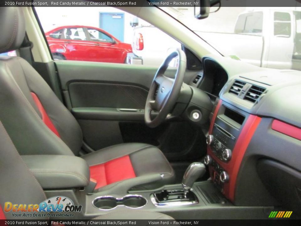 2010 Ford Fusion Sport Red Candy Metallic / Charcoal Black/Sport Red Photo #7