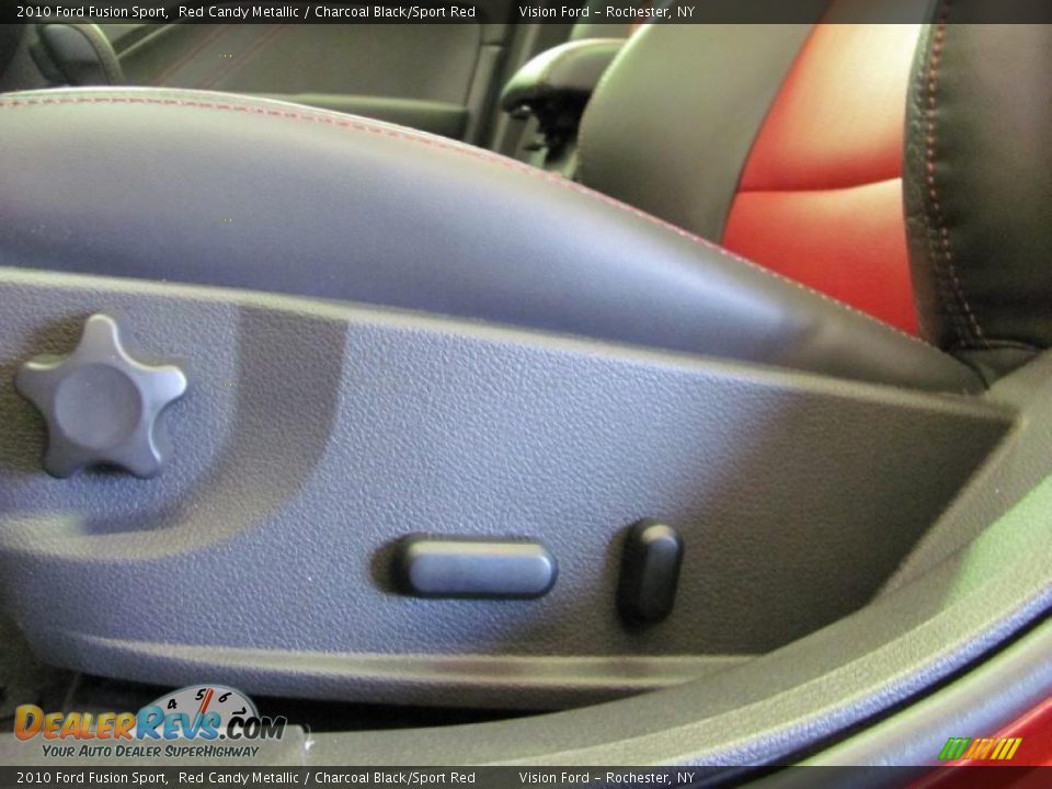 2010 Ford Fusion Sport Red Candy Metallic / Charcoal Black/Sport Red Photo #9