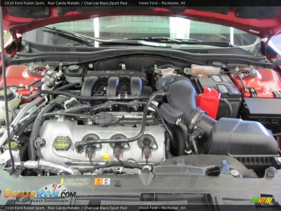 2010 Ford Fusion Sport Red Candy Metallic / Charcoal Black/Sport Red Photo #11