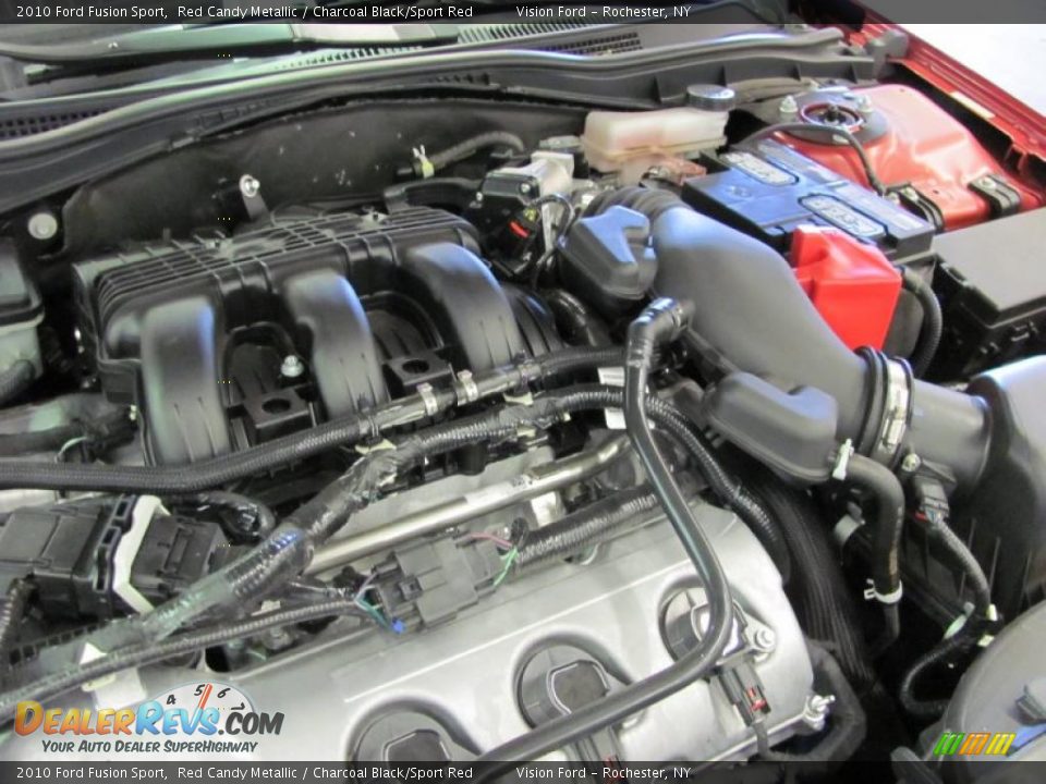 2010 Ford Fusion Sport Red Candy Metallic / Charcoal Black/Sport Red Photo #12