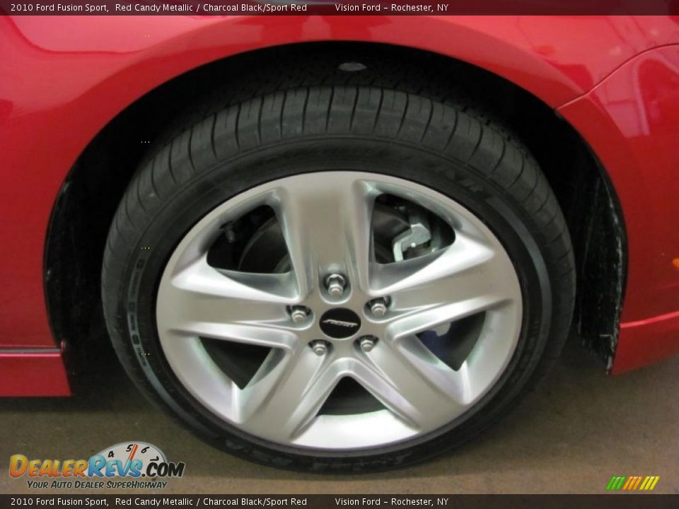 2010 Ford Fusion Sport Red Candy Metallic / Charcoal Black/Sport Red Photo #18