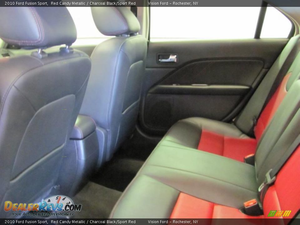 2010 Ford Fusion Sport Red Candy Metallic / Charcoal Black/Sport Red Photo #21