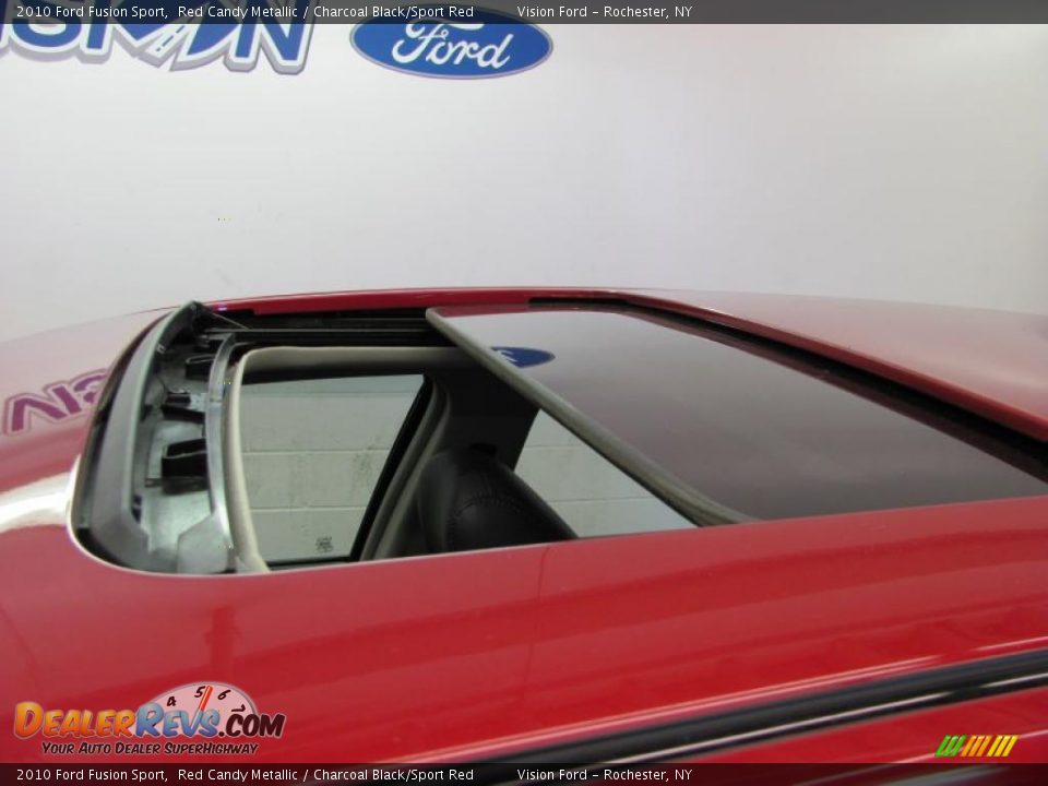 2010 Ford Fusion Sport Red Candy Metallic / Charcoal Black/Sport Red Photo #22
