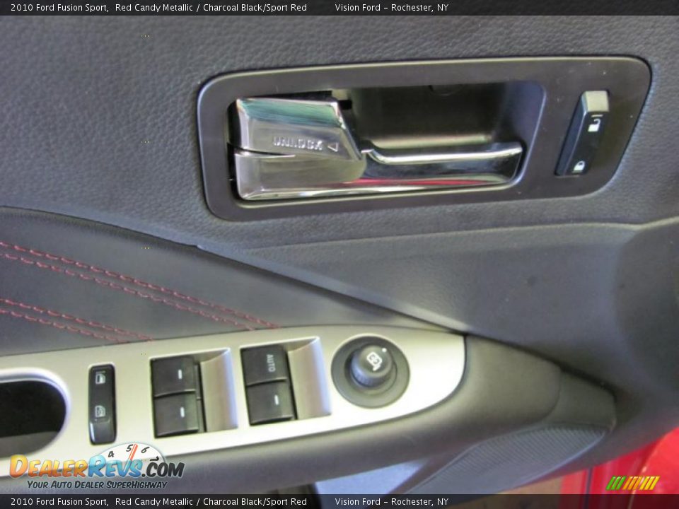 2010 Ford Fusion Sport Red Candy Metallic / Charcoal Black/Sport Red Photo #23