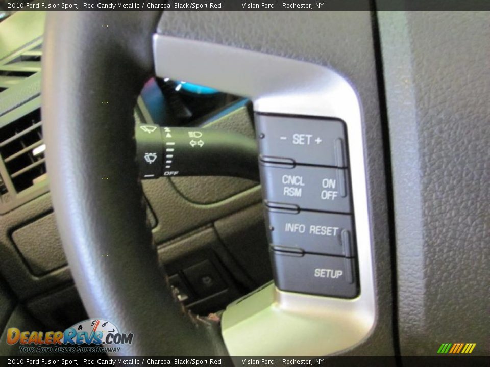 2010 Ford Fusion Sport Red Candy Metallic / Charcoal Black/Sport Red Photo #28