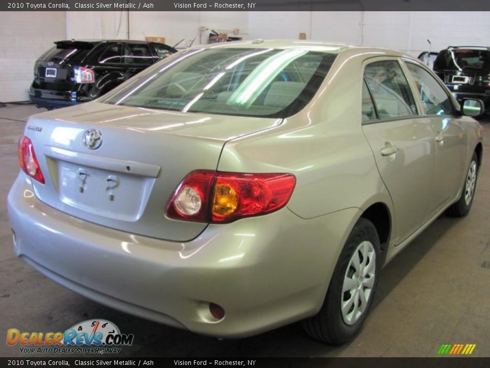 2010 Toyota Corolla Classic Silver Metallic / Ash Photo #2