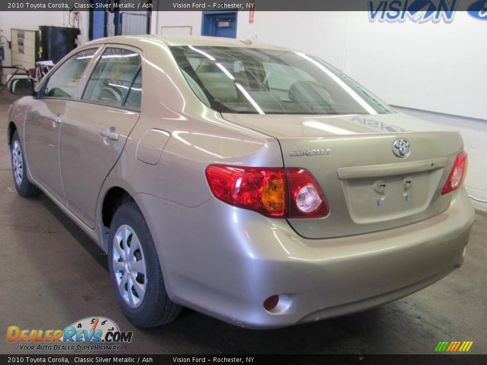 2010 Toyota Corolla Classic Silver Metallic / Ash Photo #14