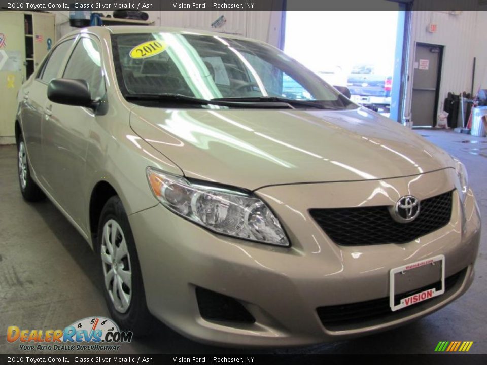 2010 Toyota Corolla Classic Silver Metallic / Ash Photo #16