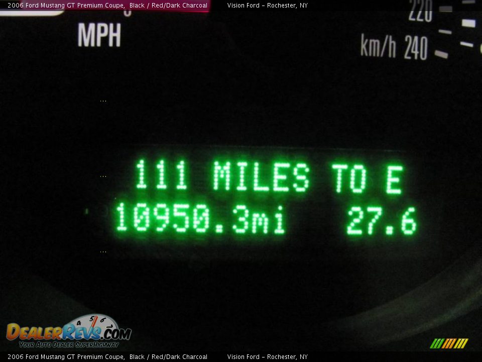 2006 Ford Mustang GT Premium Coupe Black / Red/Dark Charcoal Photo #3