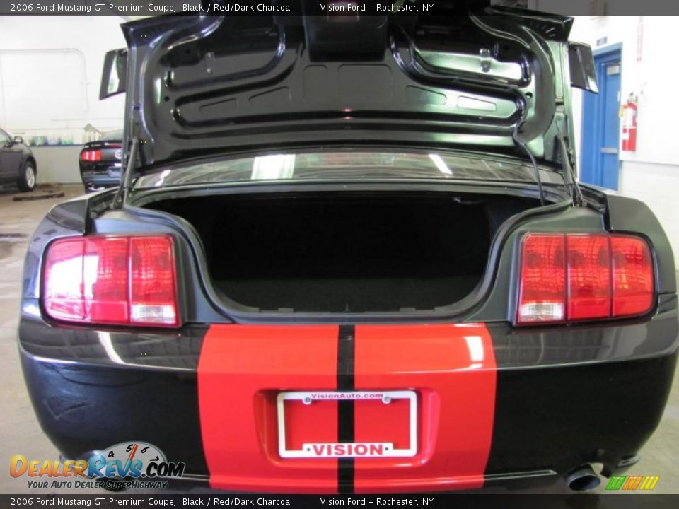 2006 Ford Mustang GT Premium Coupe Black / Red/Dark Charcoal Photo #6