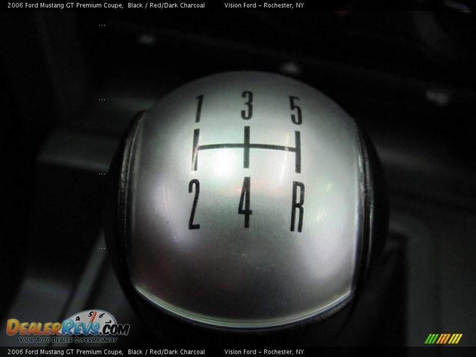 2006 Ford Mustang GT Premium Coupe Black / Red/Dark Charcoal Photo #9