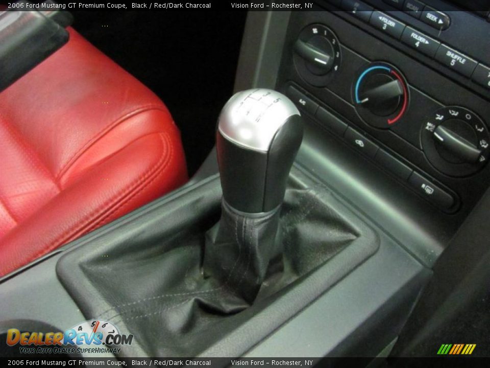 2006 Ford Mustang GT Premium Coupe Black / Red/Dark Charcoal Photo #10