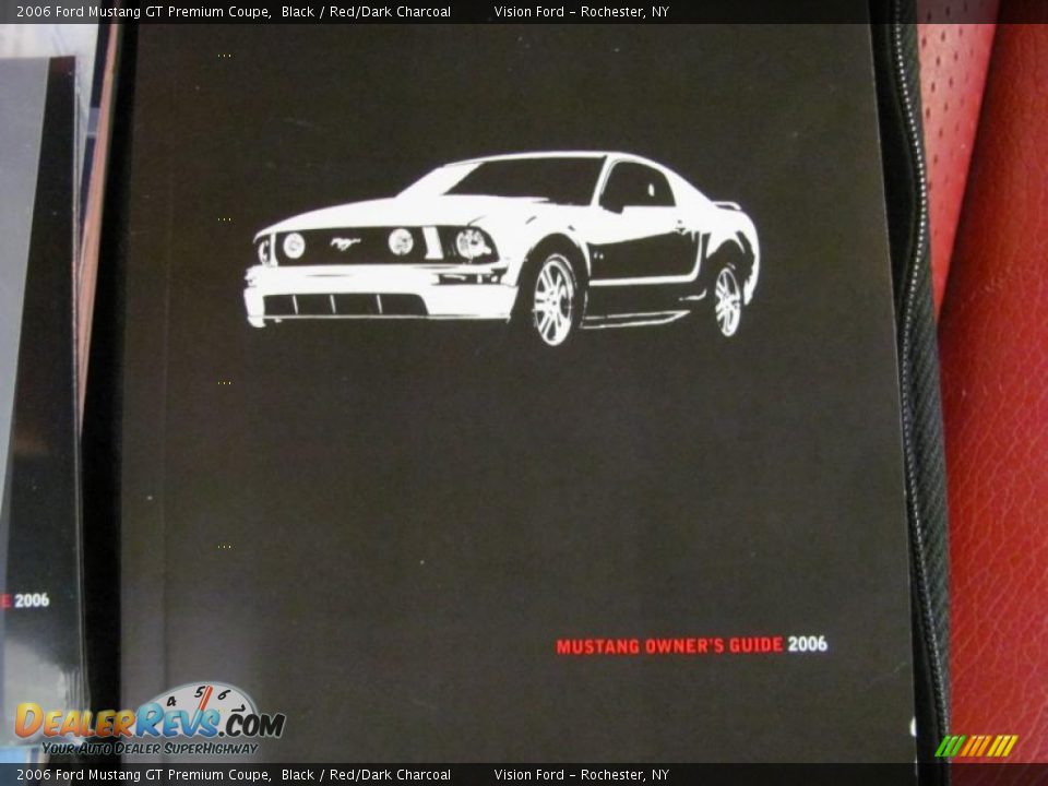 2006 Ford Mustang GT Premium Coupe Black / Red/Dark Charcoal Photo #11