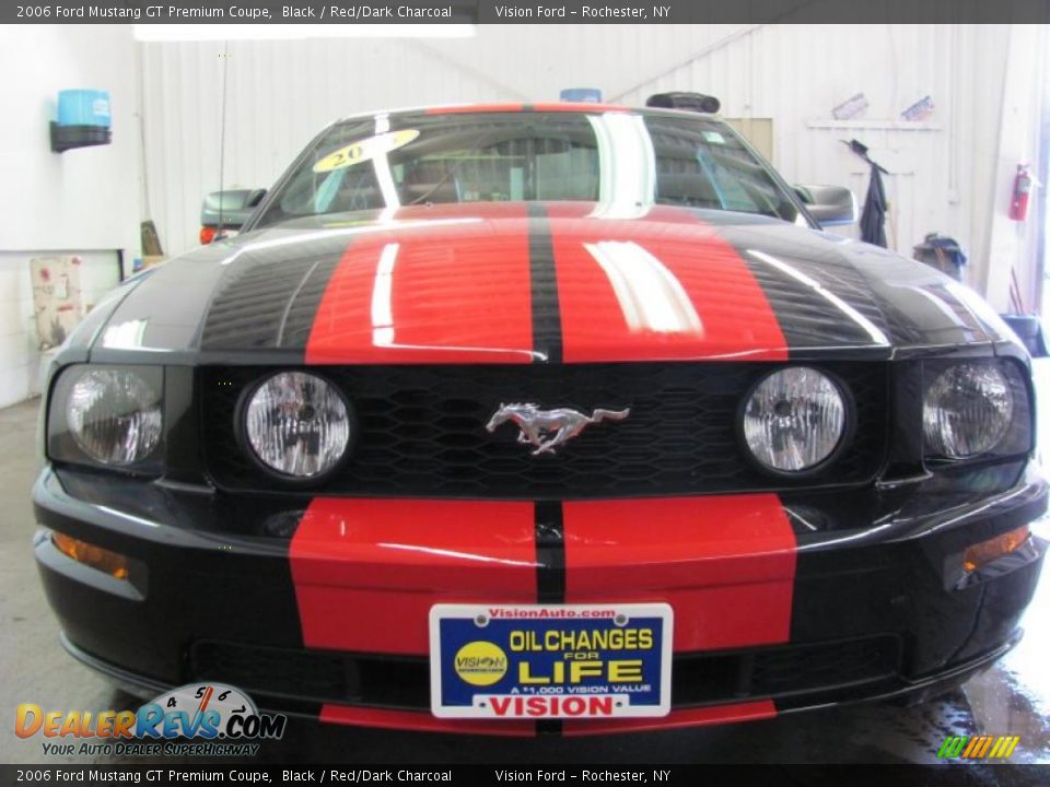 2006 Ford Mustang GT Premium Coupe Black / Red/Dark Charcoal Photo #18