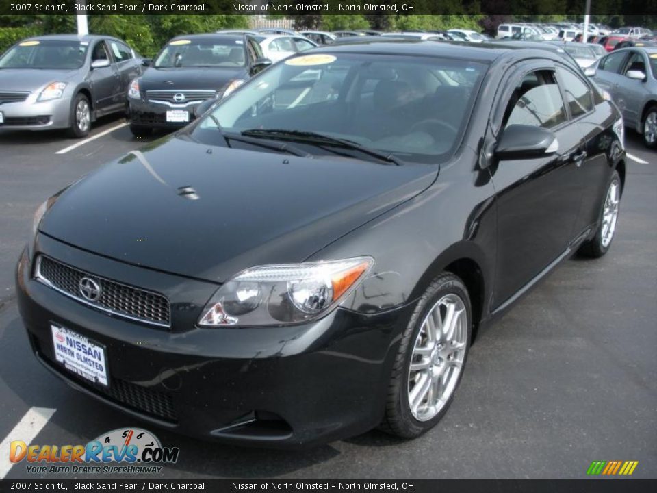 2007 Scion tC Black Sand Pearl / Dark Charcoal Photo #1