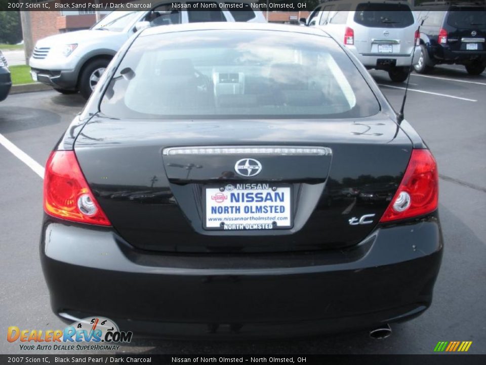 2007 Scion tC Black Sand Pearl / Dark Charcoal Photo #6