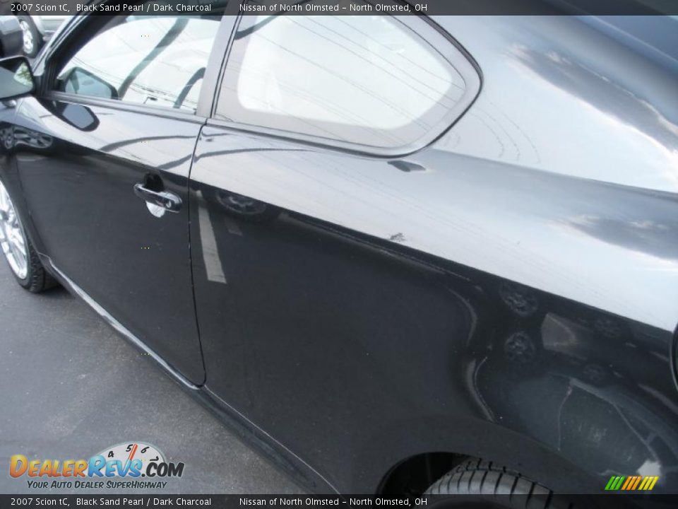 2007 Scion tC Black Sand Pearl / Dark Charcoal Photo #7