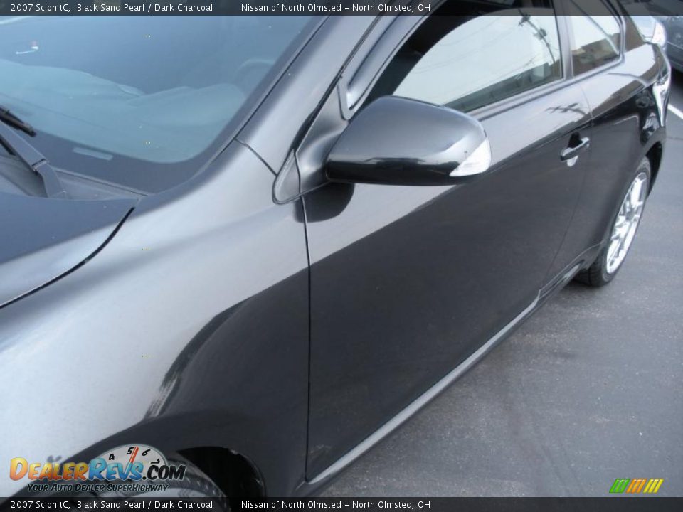 2007 Scion tC Black Sand Pearl / Dark Charcoal Photo #8