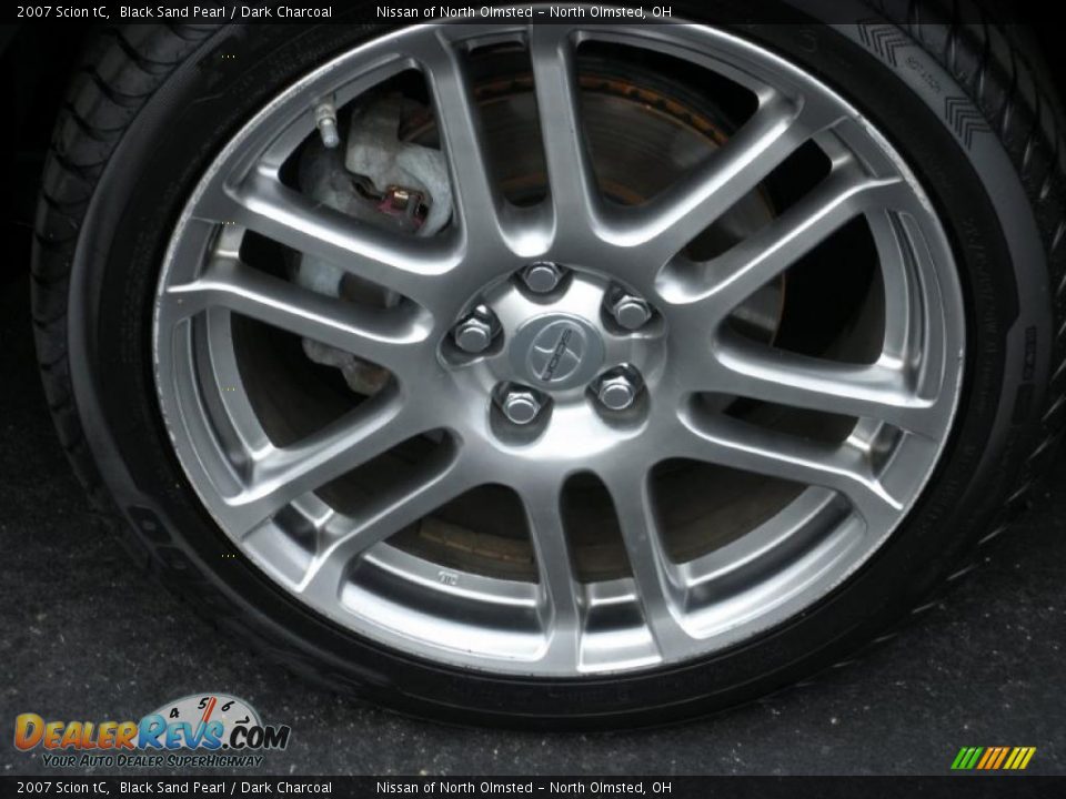 2007 Scion tC Black Sand Pearl / Dark Charcoal Photo #9