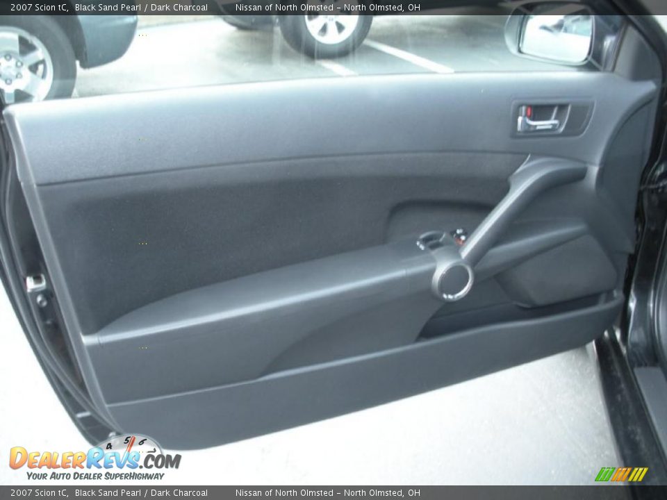 2007 Scion tC Black Sand Pearl / Dark Charcoal Photo #10